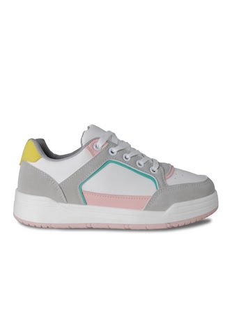 Tenis Casual Mujer Via Spring - Color Blanco Y Gris Via Spring