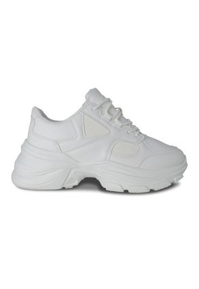 Tenis Casual Mujer Via Spring - Color Blanco