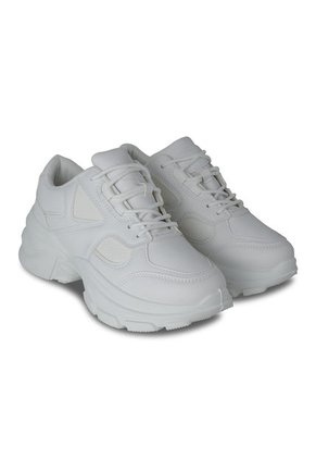 Tenis Casual Mujer Via Spring - Color Blanco