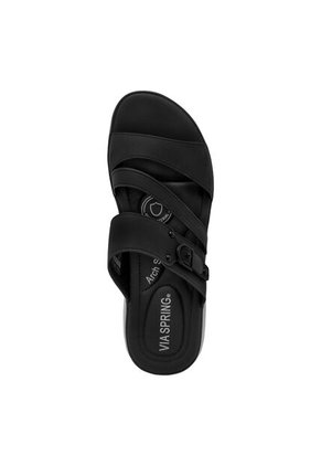Sandalias Para Mujer Negras Via Spring