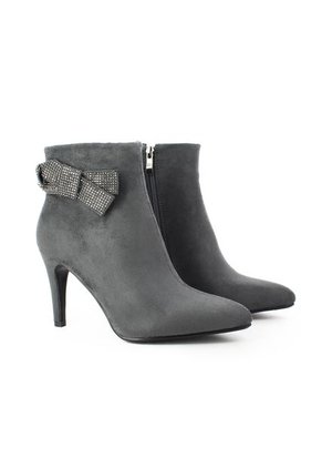 Botines Para Mujer, Marca Via Spring, Color Gris.