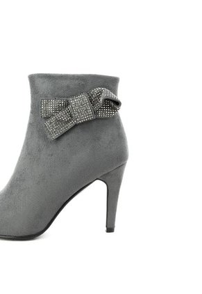 Botines Para Mujer, Marca Via Spring, Color Gris.