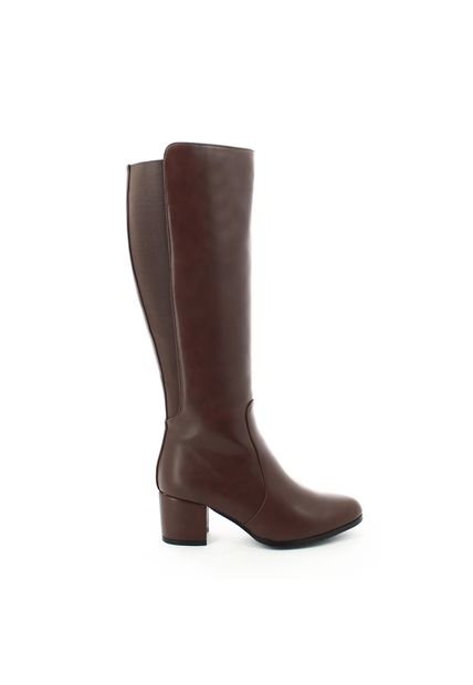 Botas Para Mujer, Marca Via Spring, Color Café.