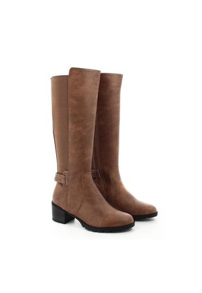 Botas Para Mujer, Marca Via Spring, Color Beige.