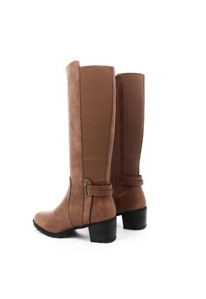 Botas Para Mujer, Marca Via Spring, Color Beige.