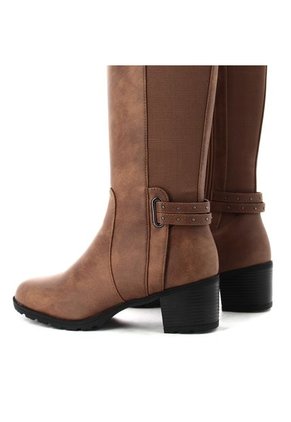 Botas Para Mujer, Marca Via Spring, Color Beige.