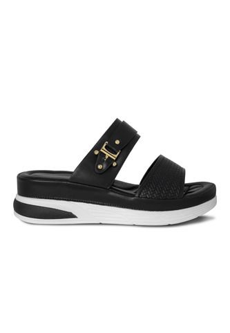 SANDALIA MUJER PLATAFORMA VIA SPRING NEGRO Via Spring