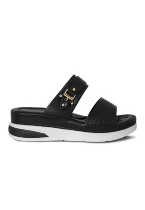 SANDALIA MUJER PLATAFORMA VIA SPRING NEGRO