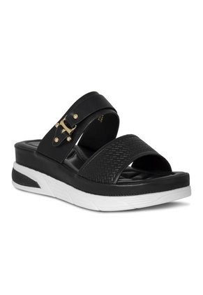 SANDALIA MUJER PLATAFORMA VIA SPRING NEGRO