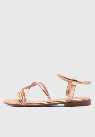 Sandalias VIA UNO Oro Rosa Via Uno