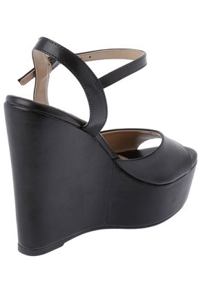 Sandalia Tacón Corrido Negro Via Uno