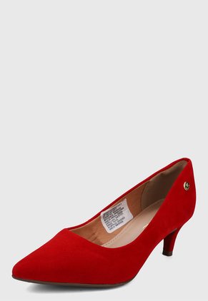 Tacón Medio Rojo Via Uno Stavv