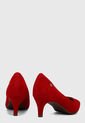 Tacón Medio Rojo Via Uno Stavv de Via Uno