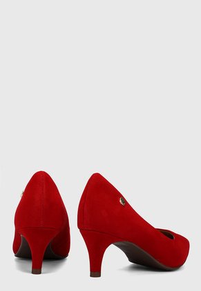 Tacón Medio Rojo Via Uno Stavv