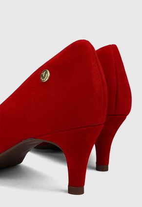Tacón Medio Rojo Via Uno Stavv