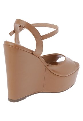 Sandalia Tacón Corrido Café Via Uno