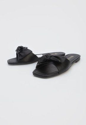 Slipper Negro Via Uno
