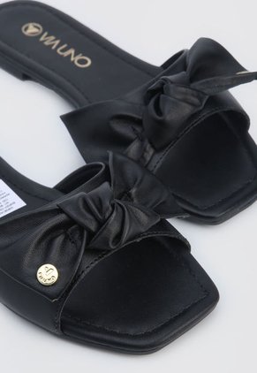 Slipper Negro Via Uno