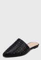 Slipper Negro-Plateado Via Uno de Via Uno