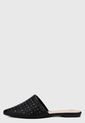 Slipper Negro-Plateado Via Uno de Via Uno