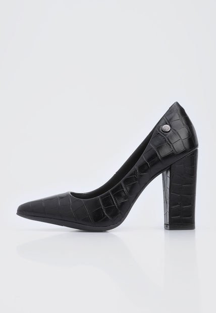 Tacón Alto Negro Via Uno