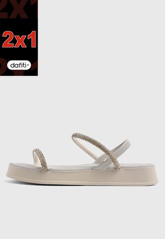 Sandalias Lifestyle VIA UNO Marfil Via Uno