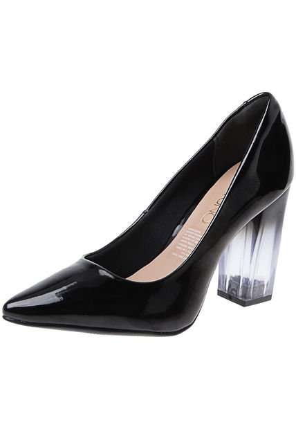 Tacón Alto Negro Via Uno