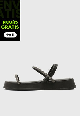 Sandalias Lifestyle VIA UNO Negro Via Uno