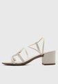 Sandalias Tacón Medio Casual VIA UNO Blanco de Via Uno
