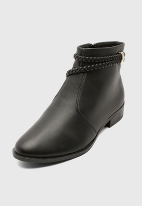 Botines VIA UNO Negro