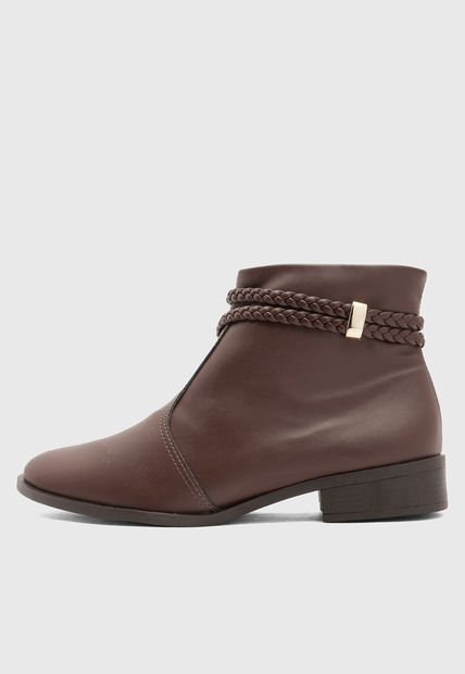 Botines VIA UNO Marrón