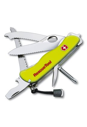 Navaja Mediana Suiza Rescue Tool Amarillo Fluorescente Victorinox - 0.8623.MWN