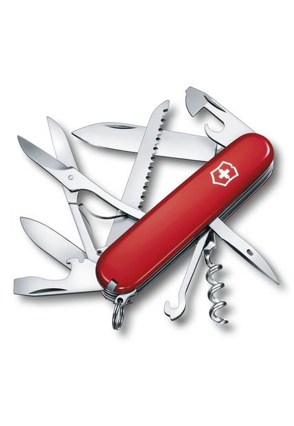 Navaja Mediana Suizo Huntsman Roja Rojo Victorinox - 1.3713