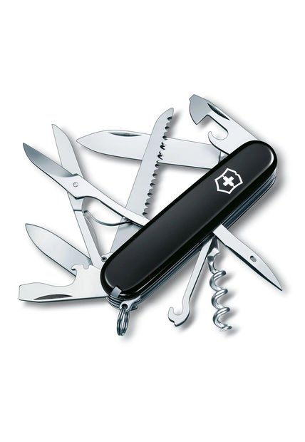 Navaja Mediana Suiza Huntsman Negra Victorinox