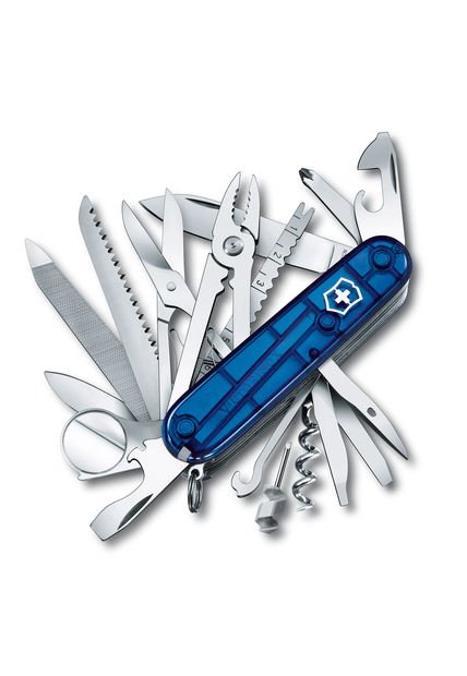 Navaja Mediana Suiza Champ Azul Transparente Victorinox - 1.6795.T2