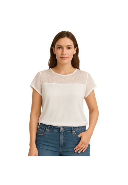 BLUSA VIKATS MUJER AG7168 MARFIL Talla 12