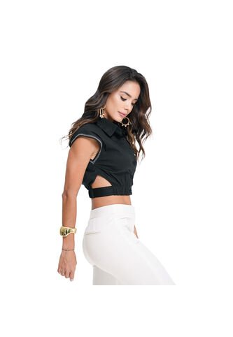 BLUSA VIKATS MUJER AG7650 NEGRO Talla XL Vikats