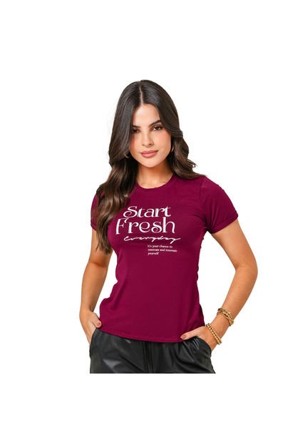 BLUSA VIKATS MUJER AG7458 VINOTINTO Talla L