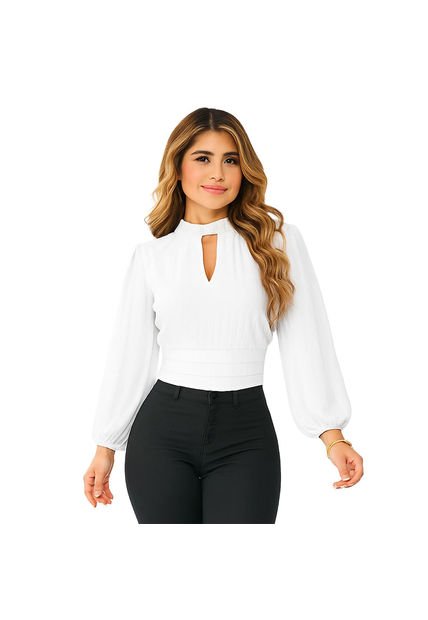 BLUSA VIKATS MUJER AG7115 MARFIL Talla XL