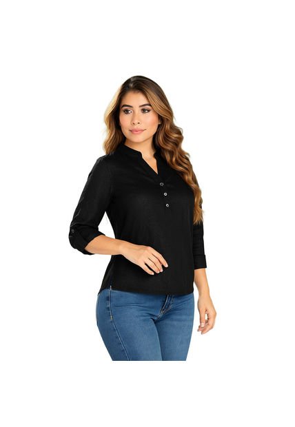 BLUSA VIKATS MUJER AG7238 NEGRO Talla 12