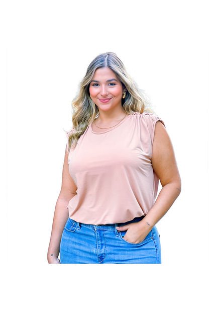 BLUSA VIKATS MUJER AG7367 CAMEL Talla 14
