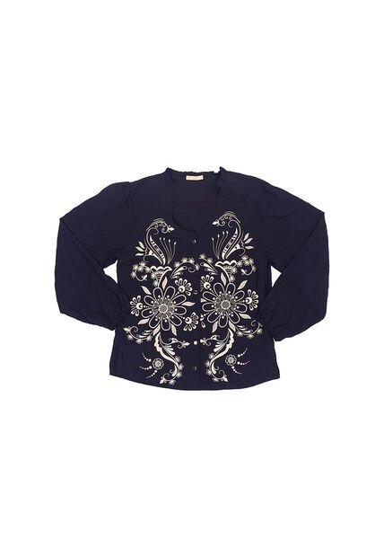 BLUSA VIKATS MUJER AG7289 AZUL Talla XXL