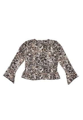 BLUSA VIKATS MUJER AG7688 ANIMAL PRINT BEIGE Talla S