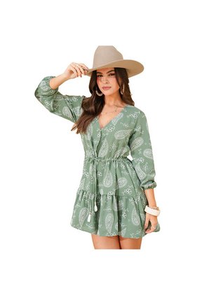 VESTIDO VIKATS MUJER AG7433 VERDE Talla L