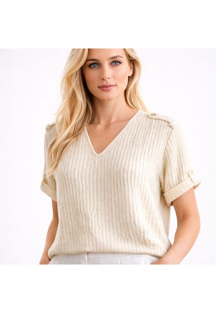 BLUSA VIKATS MUJER AG7753 MARFIL Talla XL