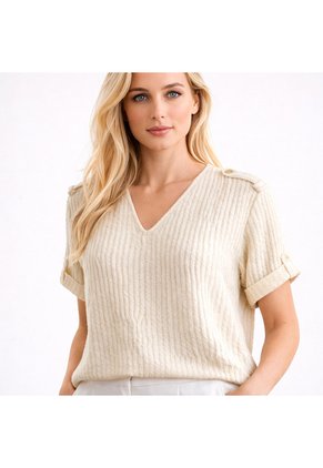 BLUSA VIKATS MUJER AG7753 MARFIL Talla M