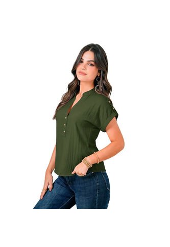 BLUSA VIKATS MUJER AG7455 VERDE Talla M Vikats