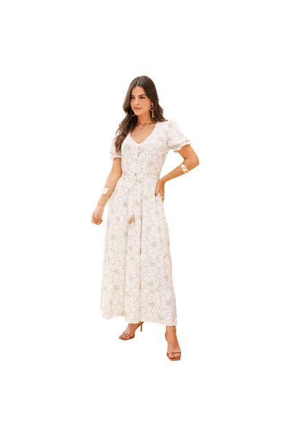 VESTIDO VIKATS MUJER AG7453 BEIGE Talla S