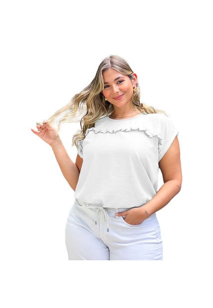 BLUSA VIKATS MUJER AG7312 MARFIL Talla 14