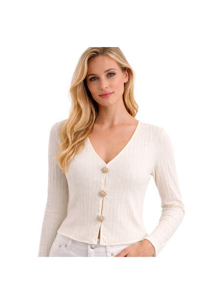 BLUSA VIKATS MUJER AG7816 MARFIL Talla XL